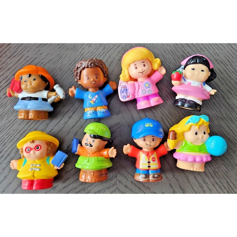 Fisher-Price Little People Figures Lot of 8 Diverse Characters and‎ Careers